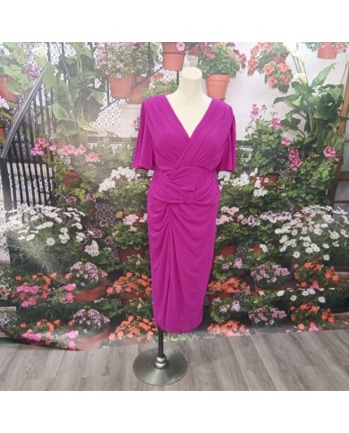 VESTIDO CLARISA | Drapeado, Aro y Varios Colores | Boda/Cóctel