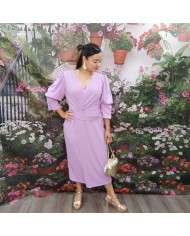 **Vestido Carmina Lavanda Midi