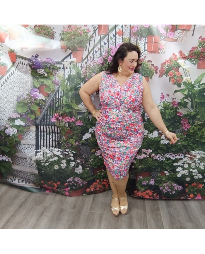 Vestido Andaluz Floral | Cóctel & Eventos | Tallas Grandes