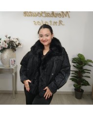 Chaqueta MADRID Ante y Borreguito | Estilo Biker | Cazadora Shearling