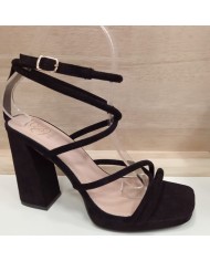 Sandalia JAMAICA Plataforma | Tacón Ancho & Multicolor Metalizado