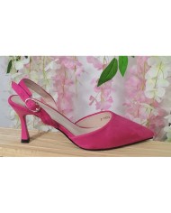 Zapato EMMA FUCSIA | Slingback & Tacón Copa | Invitada Elegante