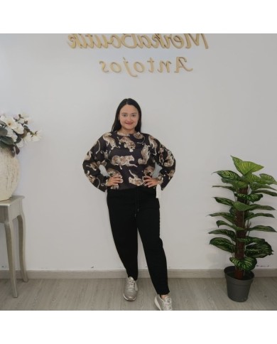 Conjunto Chándal Animal Print Mujer | Jogger y Sudadera Satinada | Varios Colores