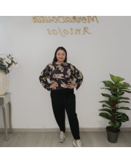 Conjunto Chándal Animal Print Mujer | Jogger y Sudadera Satinada | Varios Colores