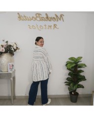 Camisa MILAGROS Rayas | Blusa Bolsillos & Casual | Moda Básica Mujer