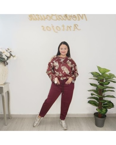 Conjunto Chándal Animal Print Mujer | Jogger y Sudadera Satinada | Varios Colores