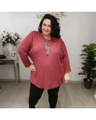 Jersey Bernarda Punto Ligero - Oversize - Cuello Redondo