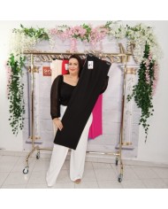 Pantalón Miguelina Ancho Tiro Alto | Palazzo Cómodo Elástico