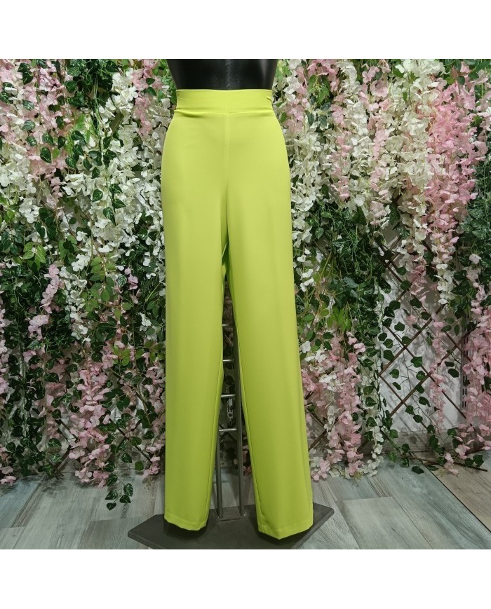 Pantalón Miguelina Ancho Tiro Alto | Palazzo Cómodo Elástico