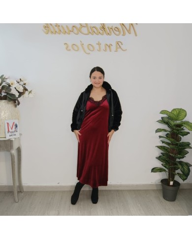 VESTIDO LENCERO TERCIOPELO vista 4