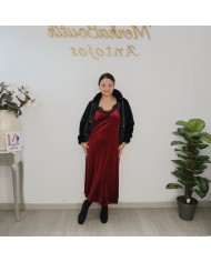 VESTIDO LENCERO TERCIOPELO vista 4