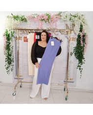 Pantalón Miguelina Ancho Tiro Alto | Palazzo Cómodo Elástico