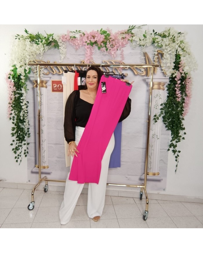 Pantalón Miguelina Ancho Tiro Alto | Palazzo Cómodo Elástico