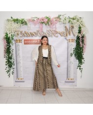CONJUNTO SOL | Falda Larga, Chaleco y Blusa Mangas Volumen