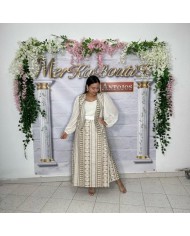 CONJUNTO SOL | Falda Larga, Chaleco y Blusa Mangas Volumen