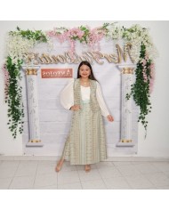 CONJUNTO SOL | Falda Larga, Chaleco y Blusa Mangas Volumen