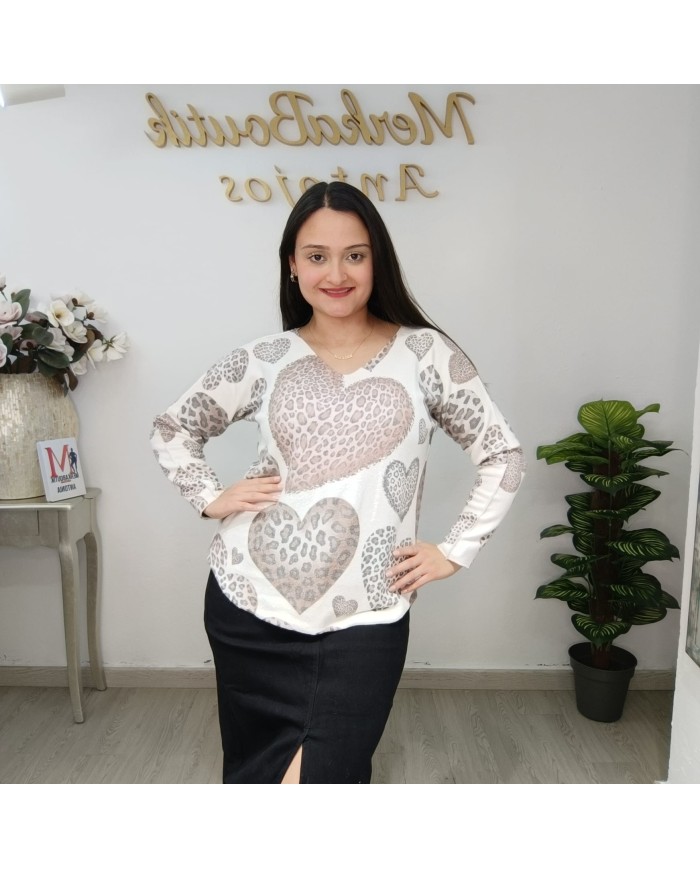 Compra Jersey Corazón Print - Estilo y Comodidad