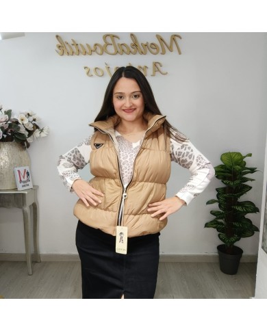 Chaleco Azabache - Puffer Vest Negro Acolchado y Deportivo