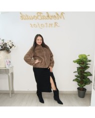 Abrigo Pelo Suiza Reversible - Elegancia y Versatilidad en Moda