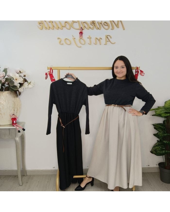 Vestido Dual - Estilo y Versatilidad en una Prenda Reversible