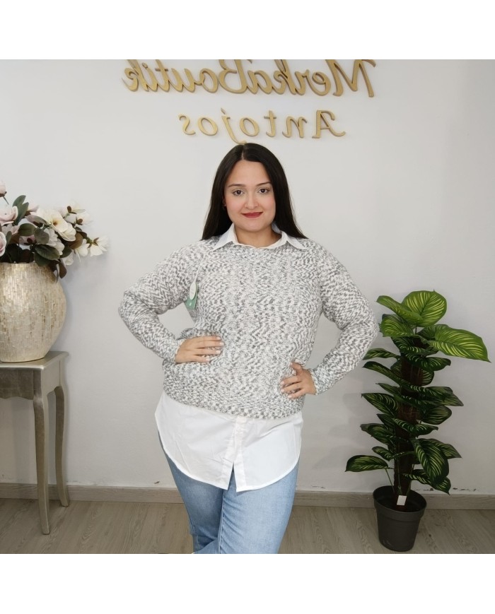 Jersey de Punto Suave Pelo Oversize Mujer | Jersey Fuzzy | Varios Colores