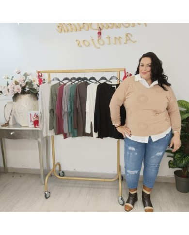 Camiseta Círculos - Estilo Moderno y Confort