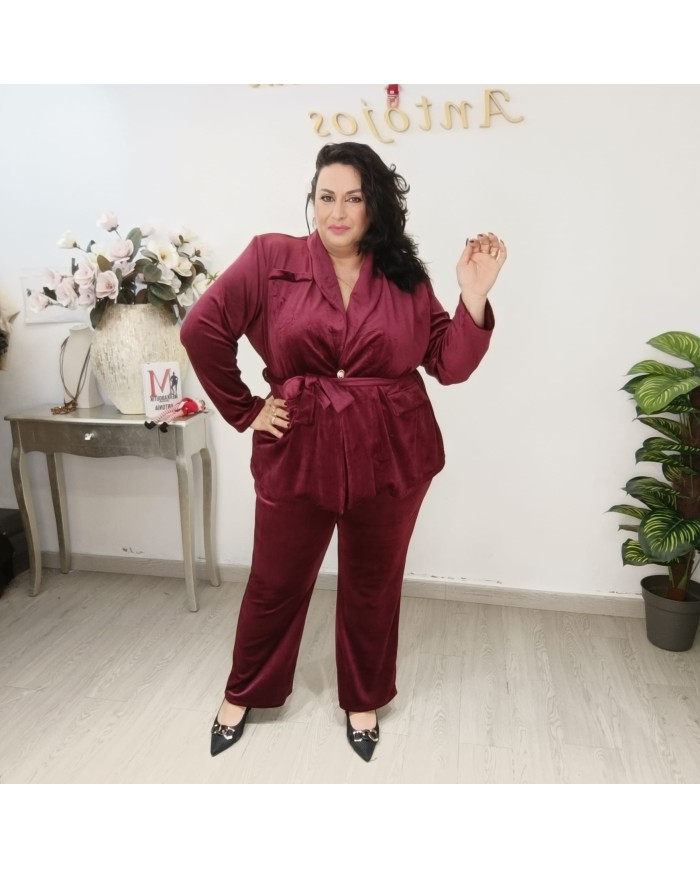 Conjunto Terciopelo Americana | Conjunto Terciopelo Elegante