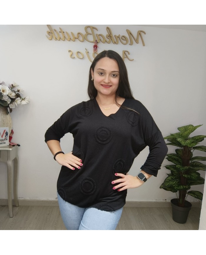 Camiseta Círculos - Estilo Moderno y Confort