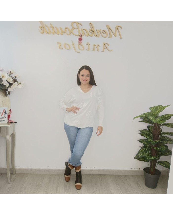 Camiseta Círculos - Estilo Moderno y Confort