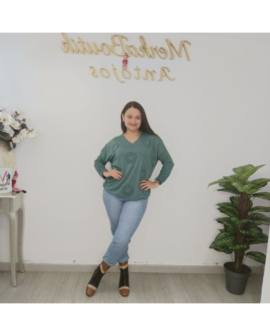 Camiseta Círculos - Estilo Moderno y Confort