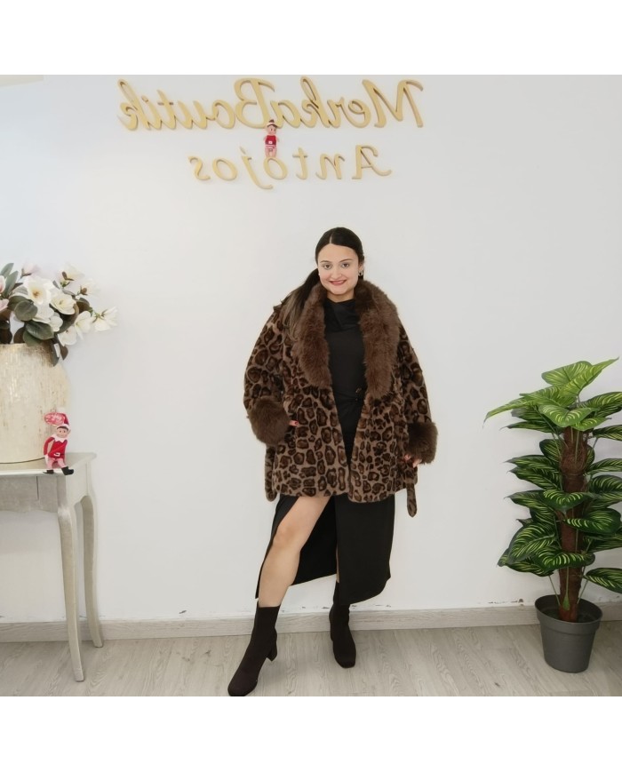Abrigo Pelo Print Leopardo - Elegancia y Estilo Salvaje