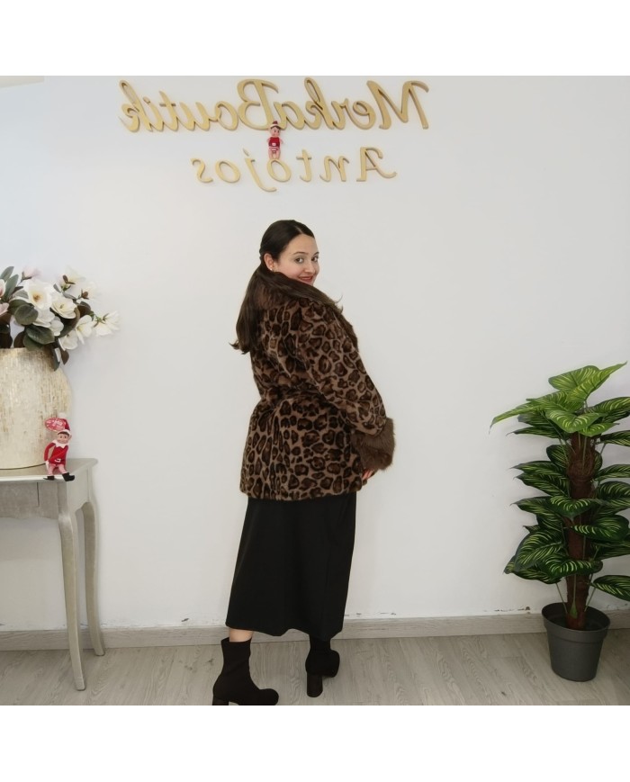Abrigo Pelo Print Leopardo - Elegancia y Estilo Salvaje