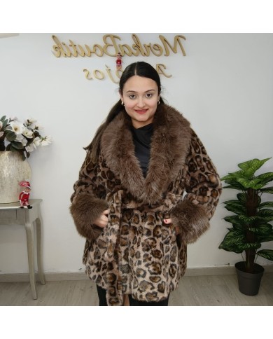 Abrigo Pelo Print Leopardo - Elegancia y Estilo Salvaje