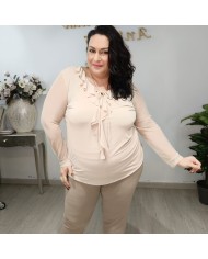 Camisa Volante Gasa - Elegancia y Estilo para Cualquier Ocasión