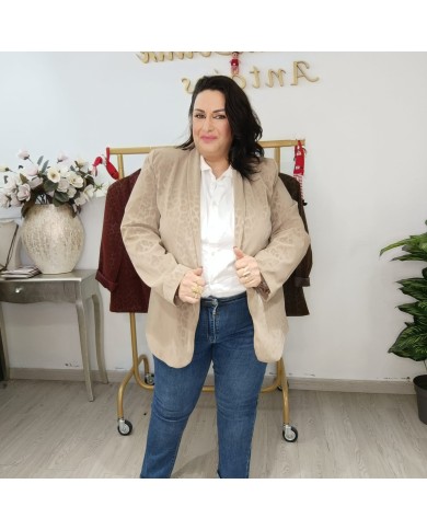 Chaqueta Americana de Piel de Gato - Elegancia y Estilo