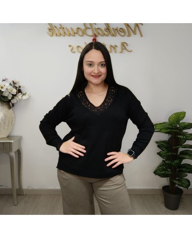 Jersey Pico Encaje - Elegancia y Comodidad