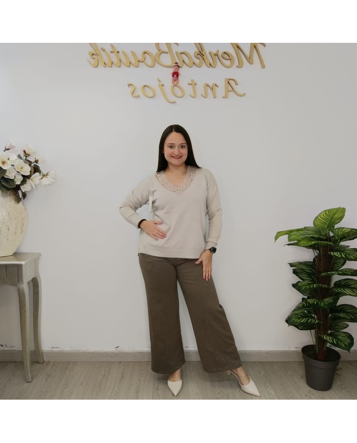 Jersey Pico Encaje - Elegancia y Comodidad