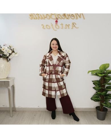 Chaquetón Cuadros Darling | Estilo y Confort en Moda de Invierno