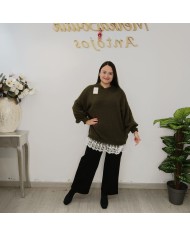 Jersey Puntilla Blanca - Elegancia y Comodidad para Cualquier Ocasión