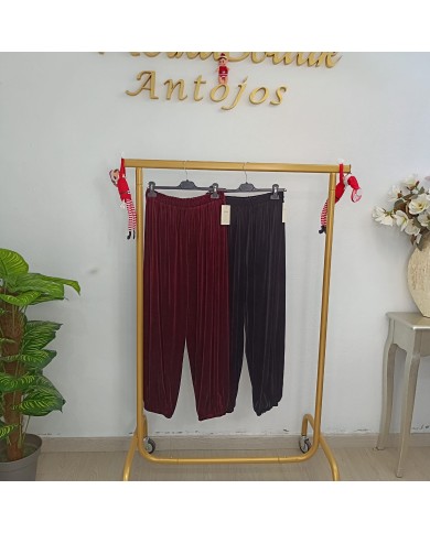 Pantalón Bombacho de Terciopelo - Elegancia y Confort