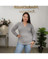 Jersey Punto con Puntos Relieve Mujer | Jersey Rosa Palo Texturizado | Varios Colores