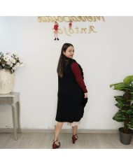 Chaleco Antonia: Elegancia con Cuello y Bolsillos de Pelo