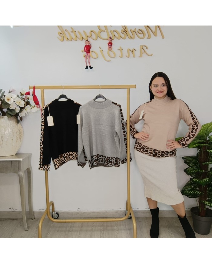 Jersey Angorina Print Bicolor - Estilo y Comodidad