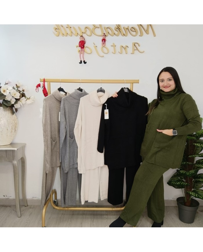 Conjunto Cuello Alto Maxi - Elegancia y Comodidad