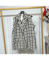 Chaleco Pata de Gallo Patricia | Elegancia Atemporal para Cualquier Ocasión