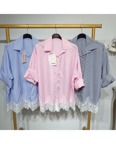 Camisa de Raya Puntilla | Estilo y Elegancia para Cualquier Ocasión