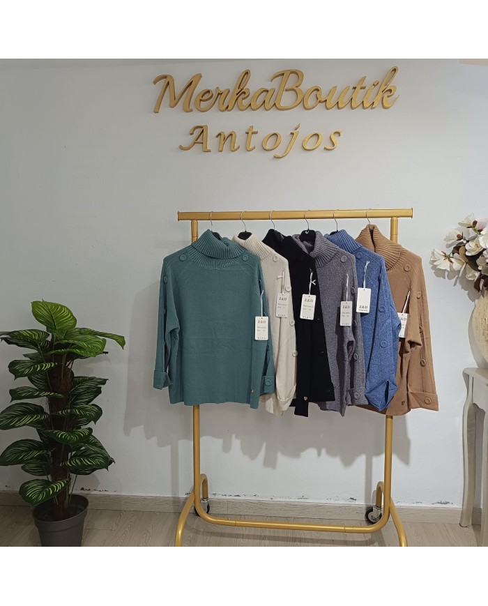 Jersey Angorina Cuello Alto Sonia | Elegancia y Confort