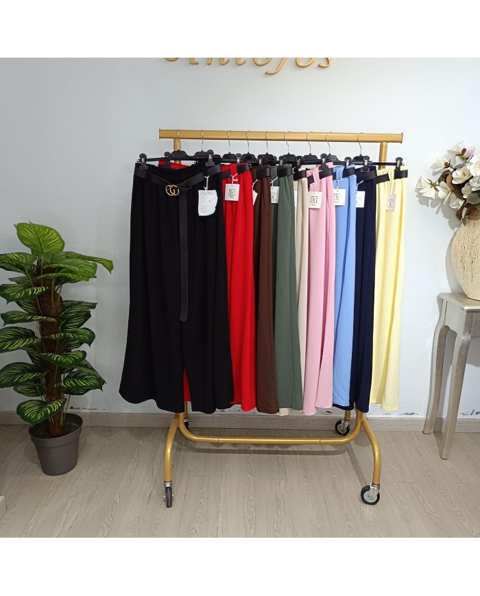 Pantalón Crepe Pata Ancha Esther - Estilo y Comodidad