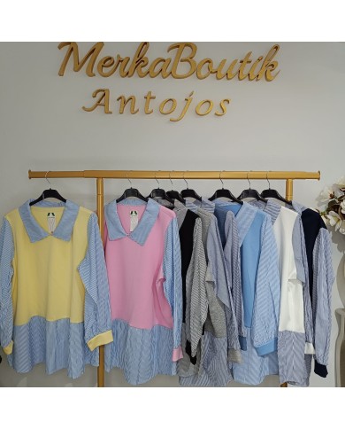 Camisa Rayas Bárbara - Estilo y Elegancia en Rayas Verticales