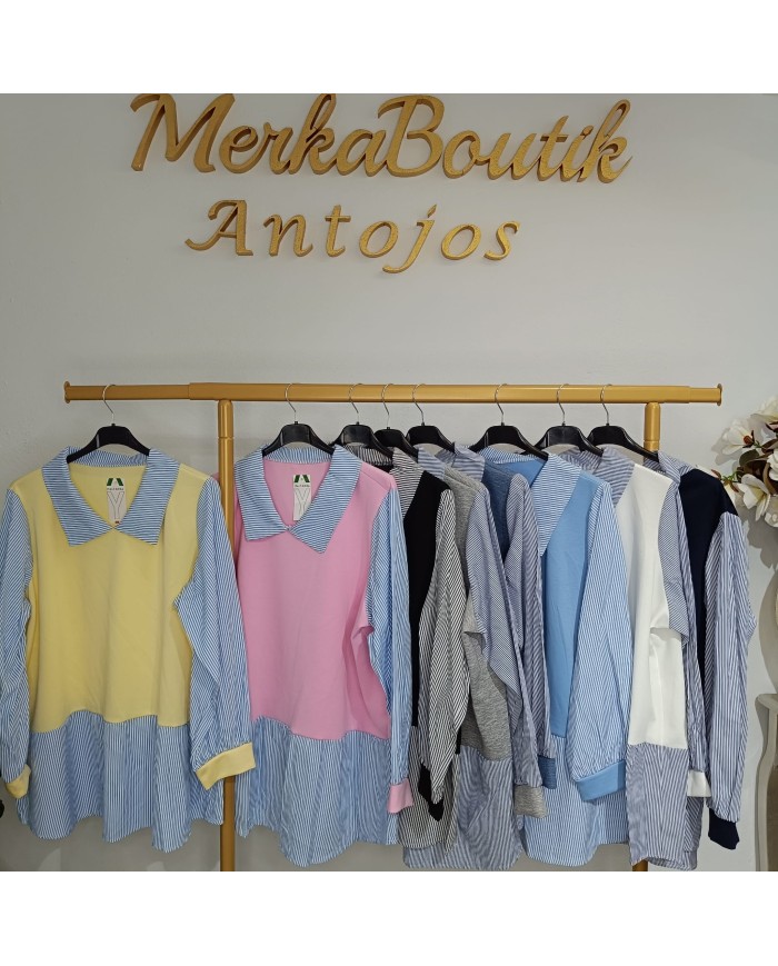 Camisa Rayas Bárbara - Estilo y Elegancia en Rayas Verticales